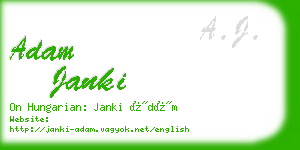 adam janki business card